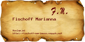 Fischoff Marianna névjegykártya